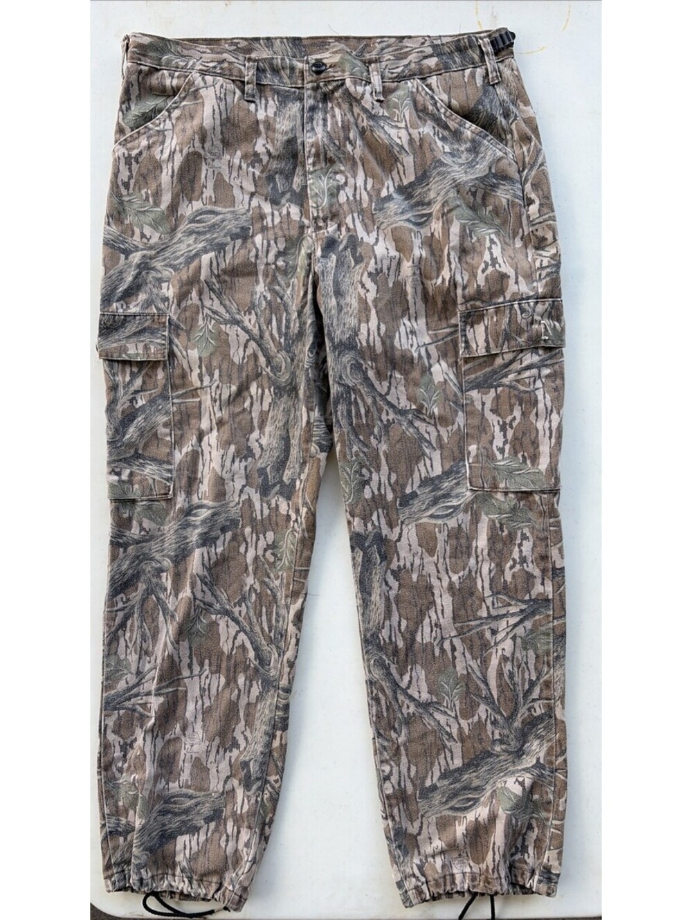 Mossy Oak Pants Mens Camouflage Cargo Break Up Camo Outdoors Hunting Vintage